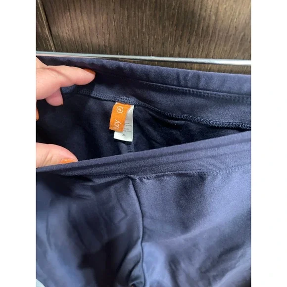 Lucy Athletic Crop blue capris wide leg Pants XL‎ - Picture 3 of 4